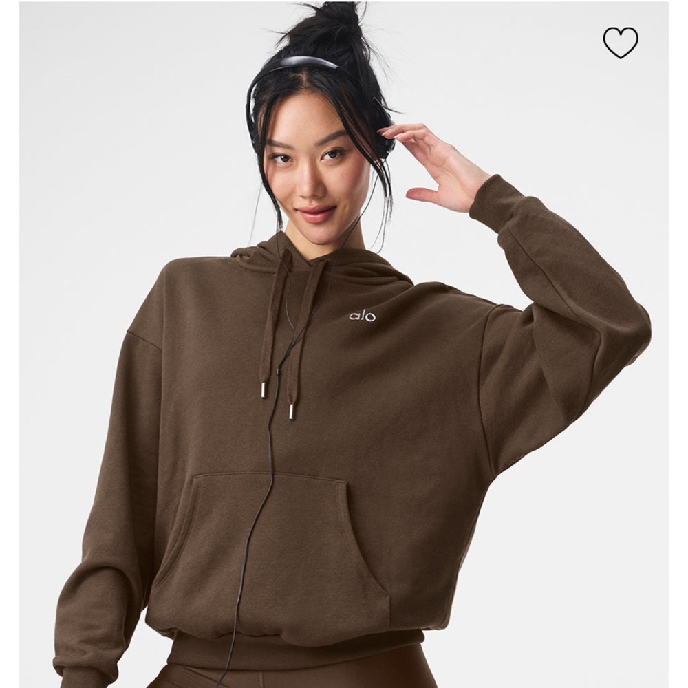 ALO Yoga Women's Chocolate Brown Hoodie